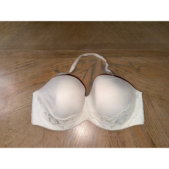 Victoria’s secret body by victoria lined strapless multiway bra white size 34DD - Picture 1 of 9